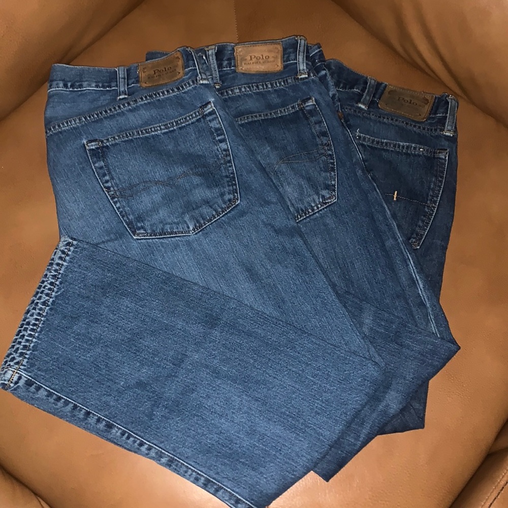 3 pairs of Polo Ralph Lauren jeans